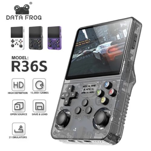 data frog r36s retro handheld video game console